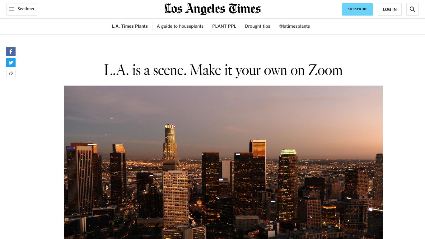 Zoom backgrounds by LA Times photographers - Los Angeles Times