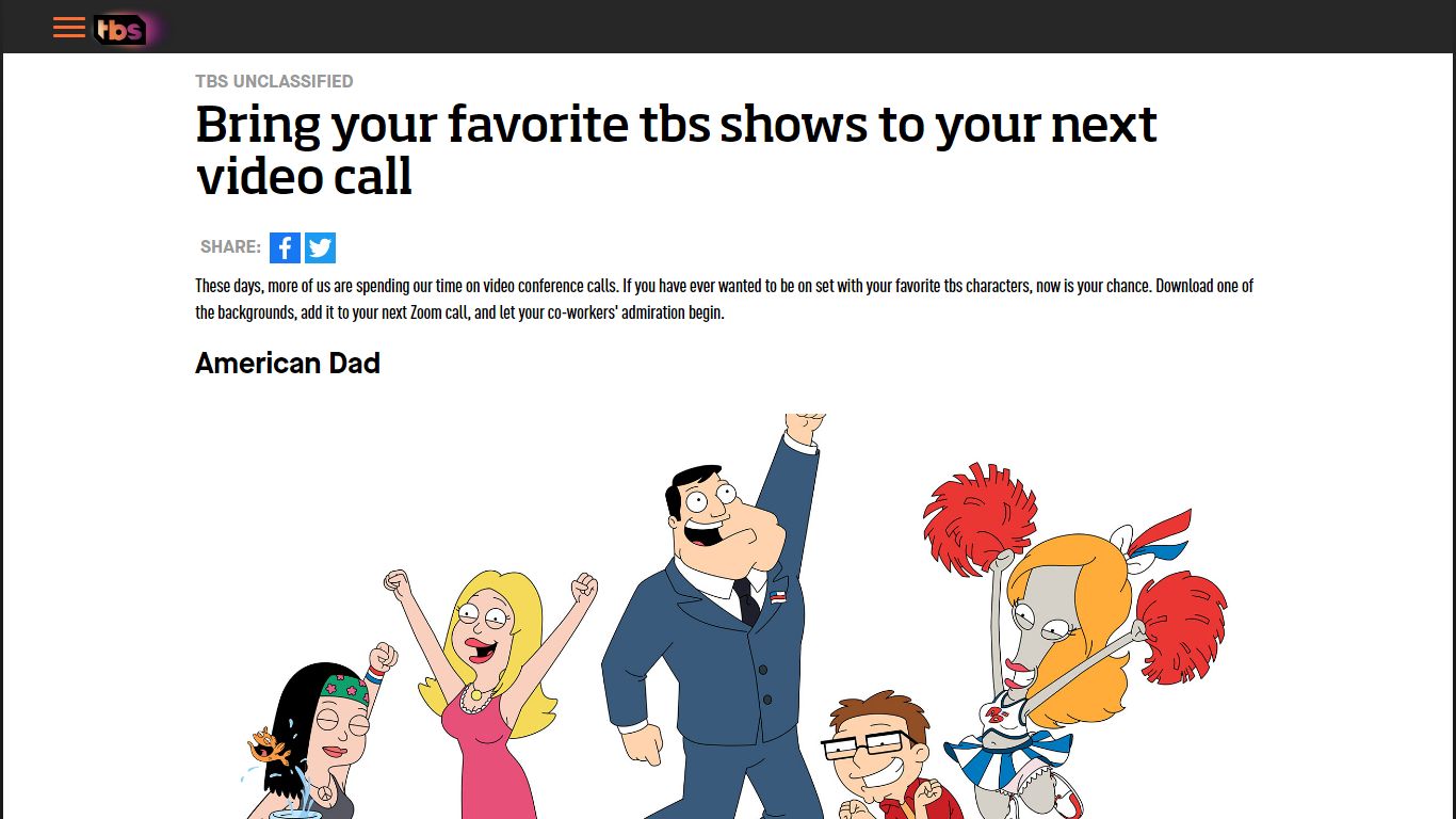 Bring your favorite tbs shows to your next video call | TBS.com